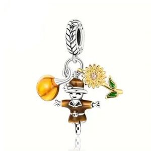 S925 Fall Pumpkin Patch Charm Pandora Style